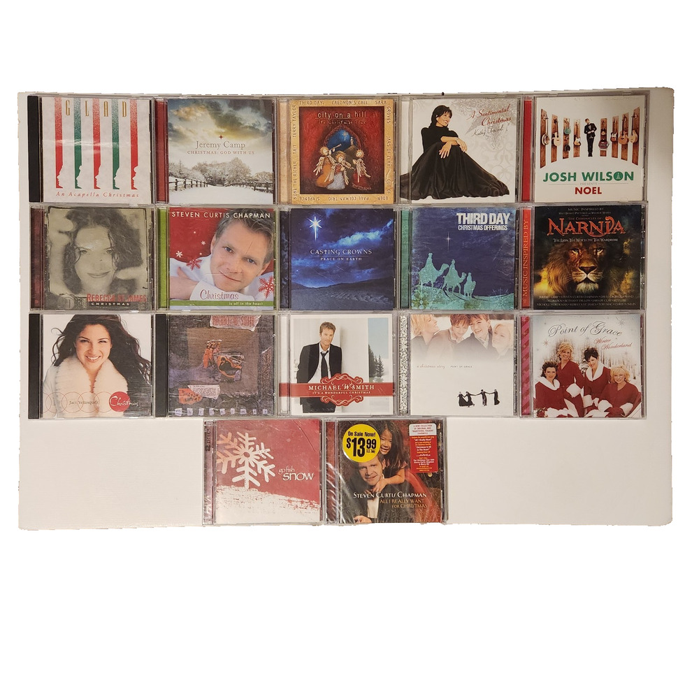 SCC 17 CD LOT Christmas & CCM Go Fish MWS Glad Point of Grace Third Day Narnia